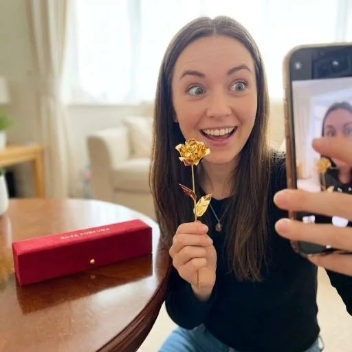 Rosa fortuna clasica serie fuego